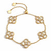 White Mother of Pearl Grace Bracelet With 14K Gold Plating