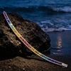 Rainbow Bridge Lumière Tennis Bracelet — Handcrafted with Swarovski® Crystals, White Gold Plated