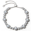 Classic Pave Created with Swarovski® Crystals Tarnish-Resistant Silver Bracelet In White Gold Plated