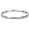 Classic Bangle Bracelet Tarnish-resistant Silver Bracelet In White Gold Plated
