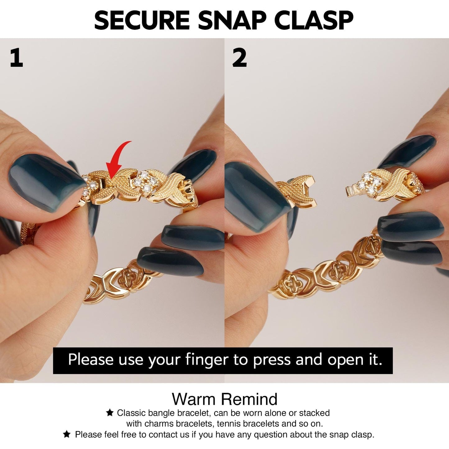 Snowy Clover Tarnish-resistant Silver Bracelet In 14K Gold Plated