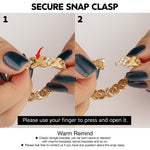 Snowy Clover Tarnish-resistant Silver Bracelet In 14K Gold Plated