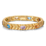 Colorful Harvest Tarnish-resistant Silver Bracelet In 14K Gold Plated