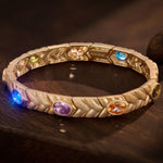 Colorful Harvest Tarnish-resistant Silver Bracelet In 14K Gold Plated