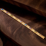 Colorful Harvest Tarnish-resistant Silver Bracelet In 14K Gold Plated