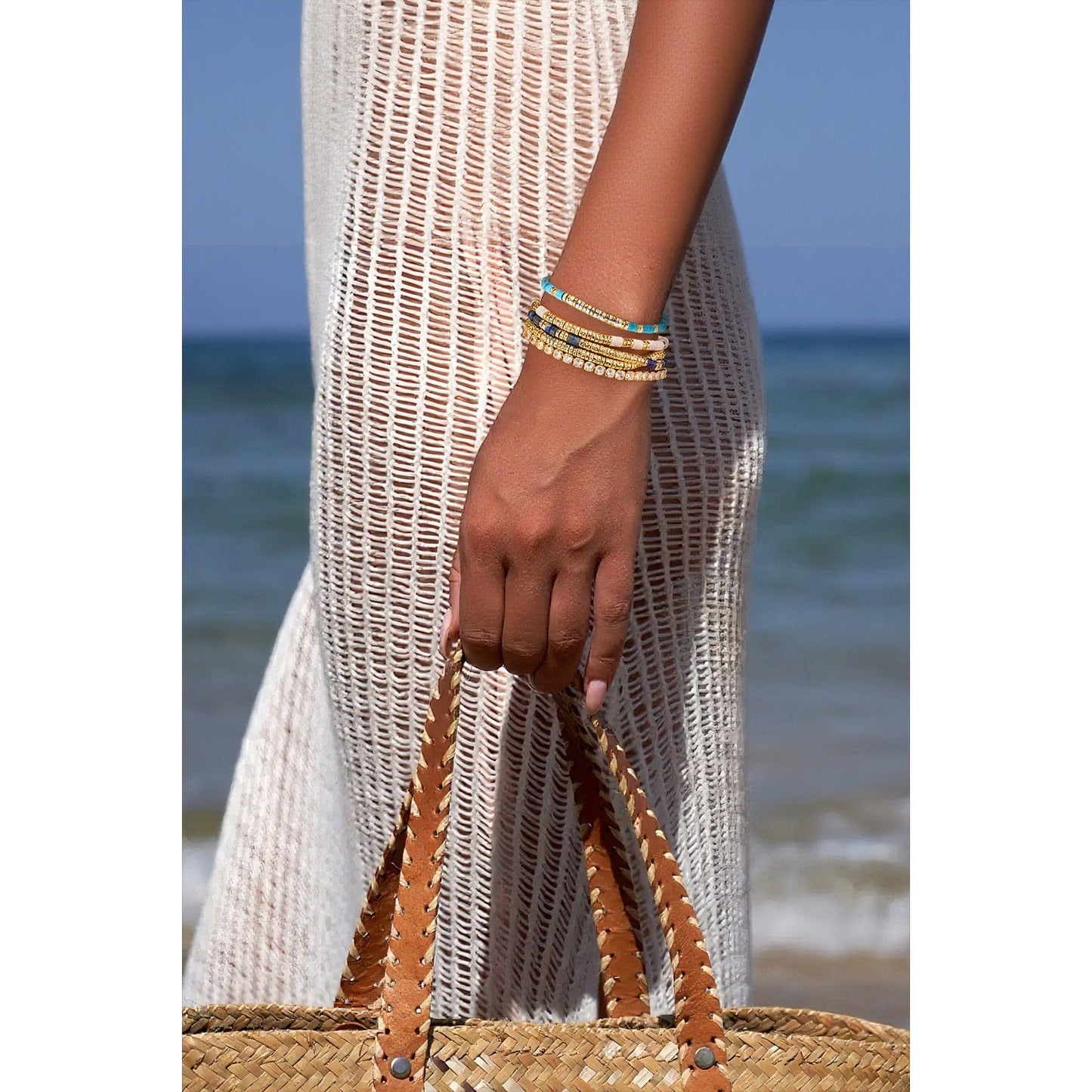 Boundless Loops Handcrafted Bracelet in Tarnish-Resistant Silver with 14K Gold Finish