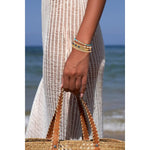 Boundless Loops Natural Lapis Lazuli Bracelet in Tarnish-Resistant Silver with 14K Gold Plating