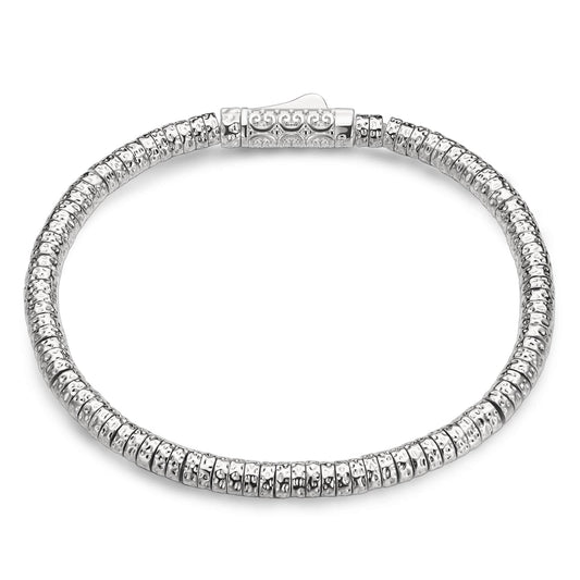 gona- Boundless Loops Handcrafted Bracelet in Tarnish-Resistant Silver Finish