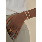 Boundless Loops Handcrafted Bracelet in Tarnish-Resistant Silver Finish