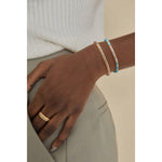 Boundless Loops Handcrafted Bracelet in Tarnish-Resistant Silver with 14K Gold Finish