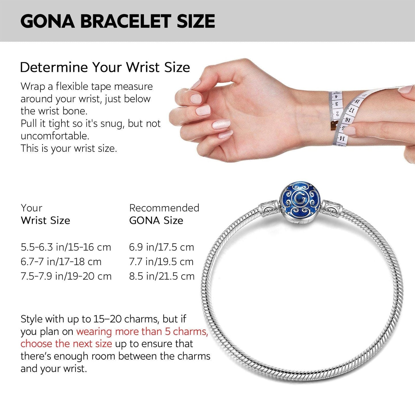 Sterling Silver Starry Snake Chain Bracelet With Enamel In White Gold Plated