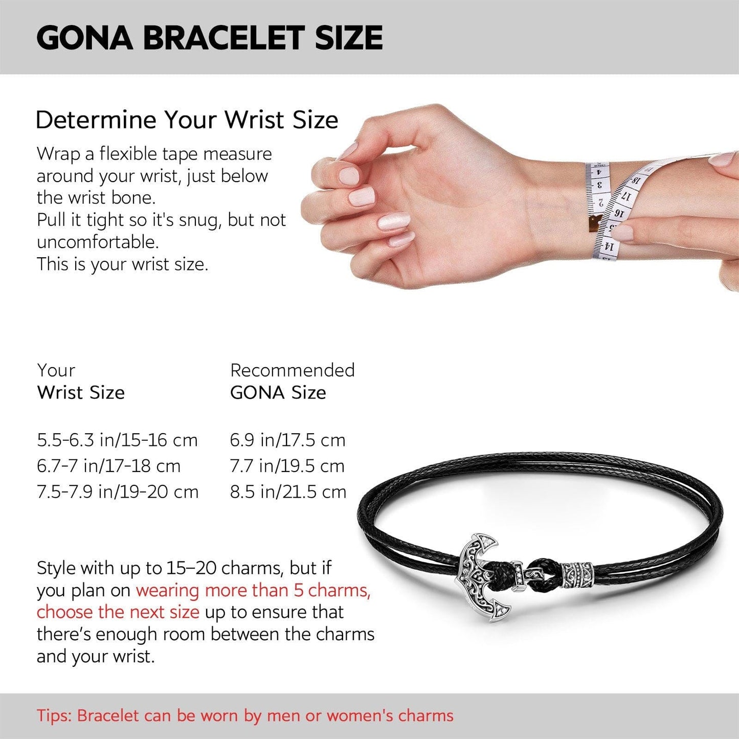 Sterling Silver Leather Anchor Bracelet In Blackened 925 Sterling Silver Plated