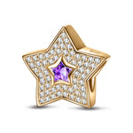 Polaris Tarnish-resistant Silver Charms In 14K Gold Plated