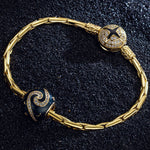 Embrace Tarnish-resistant Silver Charms With Enamel In 14K Gold Plated