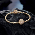 Golden Waves Tarnish-resistant Silver Charms In 14K Gold Plated
