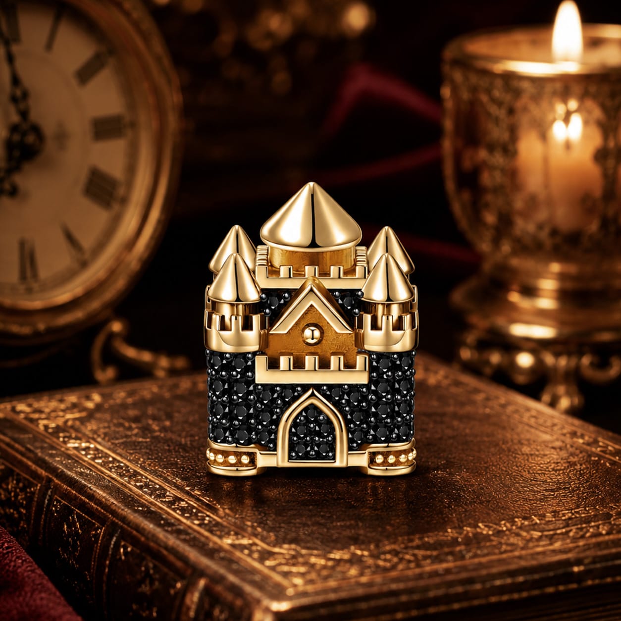 Dark Castle Tarnish-resistant Silver Charms In 14K Gold Plated