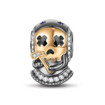 Final Destination Tarnish-resistant Silver Charms With Enamel In Two-Tone Plating