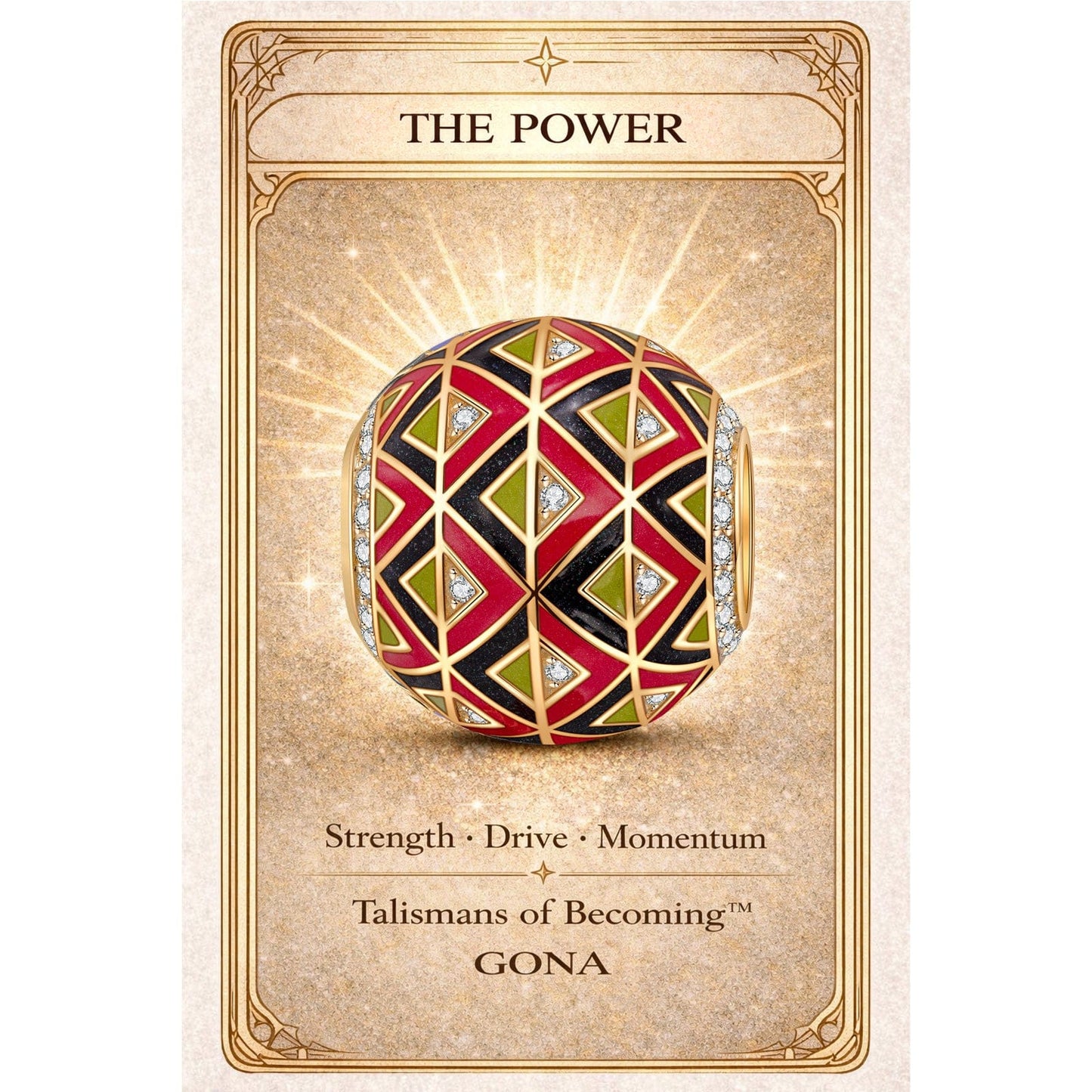 Colour Kaleidoscope Tarnish-resistant Silver Charms With Enamel In 14K Gold Plated