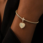 God's Welfare Tarnish-resistant Silver Dangle Charms In 14K Gold Plated