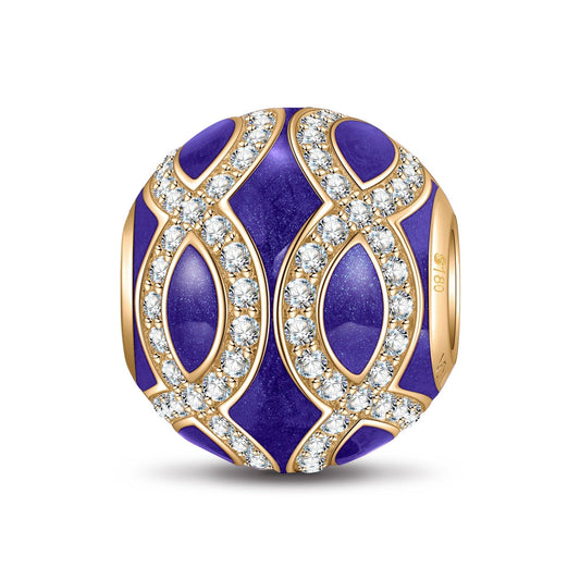 gona- Timelessness Tarnish-resistant Silver Charms With Enamel In 14K Gold Plated