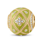 Spring Awakening Tarnish-resistant Silver Charms With Enamel In 14K Gold Plated