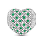 Interweaving Of Love Tarnish-resistant Silver Charms In White Gold Plated