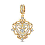 The Queen Tarnish-resistant Silver Dangle Charms In 14K Gold Plated