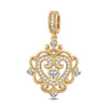 The Queen Tarnish-resistant Silver Dangle Charms In 14K Gold Plated