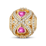 Infinite Love Tarnish-resistant Silver Charms In 14K Gold Plated