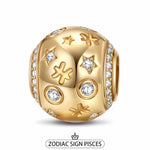 Pisces Tarnish-resistant Silver Constellation Charms In 14K Gold Plated
