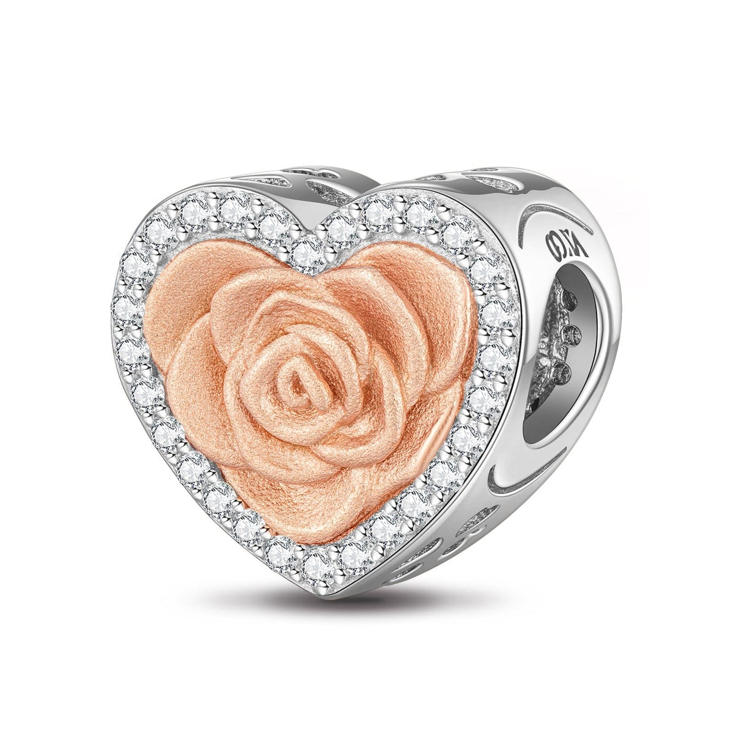 The Promise of Roses Tarnish-resistant Silver Charms In Two-Tone Plating