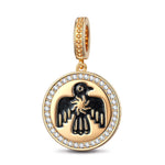 XL Size Thundercloud Elf Tarnish-resistant Silver Charms With Enamel In 14K Gold Plated For Men