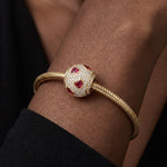 Little Sweetheart Tarnish-resistant Silver Charms In 14K Gold Plated