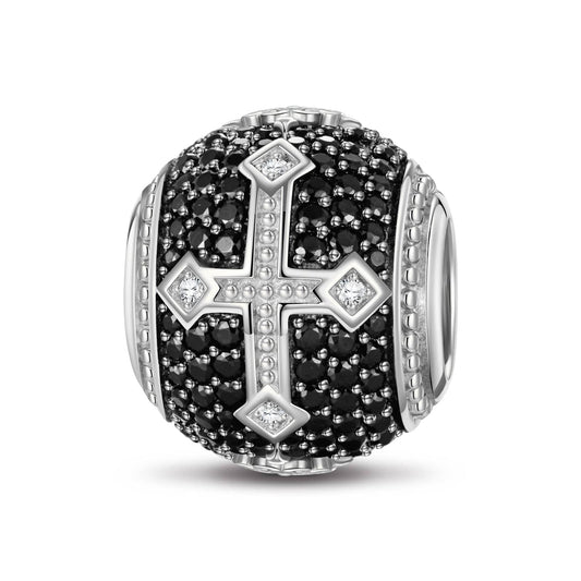 gon- XL Size Imperial Faith Tarnish-resistant Silver Charms In White Gold Plated For Men