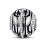 XL Size Setting Sail Tarnish-resistant Silver Charms With Enamel In White Gold Plated For Men