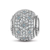 Starlight Clover Tarnish-resistant Silver Lucky Charms In White Gold Plated