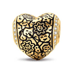 Kiss in Paris Tarnish-resistant Silver Charms With Enamel In 14K Gold Plated