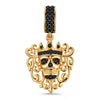 XL Size Tarnish-resistant Silver Dangle Charms In 14K Gold Plated For Men