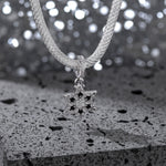 XL Size Tarnish-resistant Silver Dangle Charms With Enamel In White Gold Plated For Men
