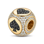 Destiny in Poker Tarnish-resistant Silver Charms In 14K Gold Plated