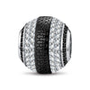 XL Size Tarnish-resistant Silver Charms In Two-Tone Plating For Men
