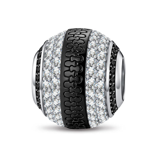 gona- XL Size Tarnish-resistant Silver Charms In Two-Tone Plating For Men