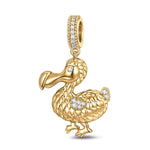 Dodo Tarnish-resistant Silver Animal Charms In 14K Gold Plated