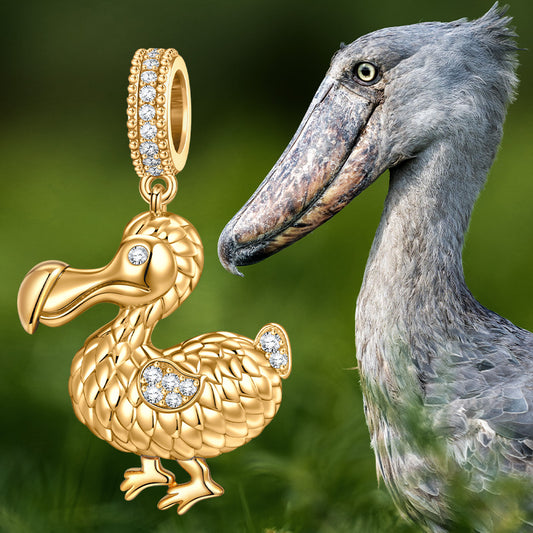 gon- Dodo Tarnish-resistant Silver Animal Dangle Charms In 14K Gold Plated