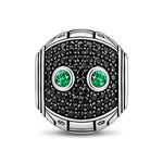 XL Size Tarnish-resistant Silver Charms In Two-Tone Plating For Men