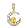 Serene Serenade Tarnish-resistant Silver Dangle Charms In 14K Gold Plated