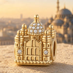 Basilica of the Sacred Heart Tarnish-resistant Silver Charms In 14K Gold Plated
