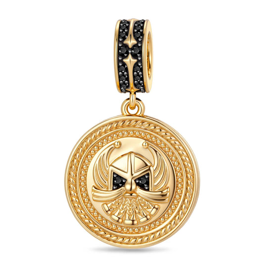 gona- XL Size Adventure and Courage Tarnish-resistant Silver Dangle Charms In 14K Gold Plated For Men