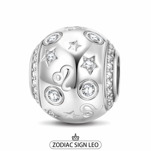 gon- Leo Tarnish-resistant Silver Constellation Charms In White Gold Plated