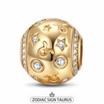Taurus Tarnish-resistant Silver Constellation Charms In 14K Gold Plated